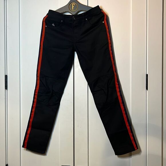 DNM Collection Other - DNM Collection Men's Size 32 Black Jeans with Red/Blue Stripes